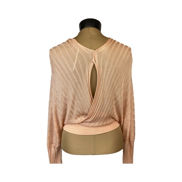 Free People Pluto Wrap Sweater In Rose Wine Combo Size XS Style #OB1191065 - Picture 9 of 16